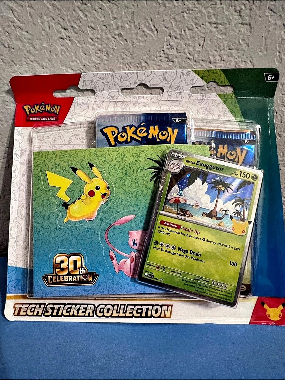Authentic Pokemon Sealed 30th Celebration Tech Sticker Collection